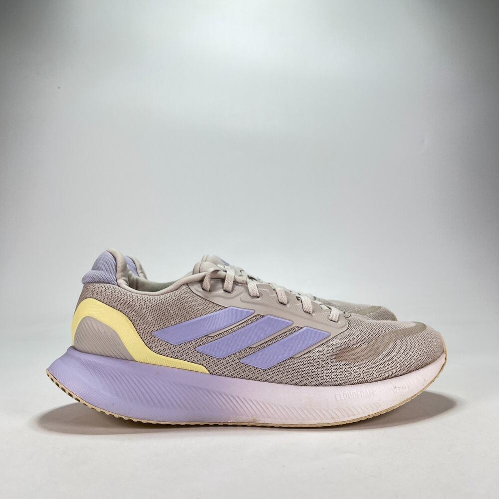 adidas Runfalcon 3.0 Grey Light Purple Lace Up Running Shoes Women's Size 10